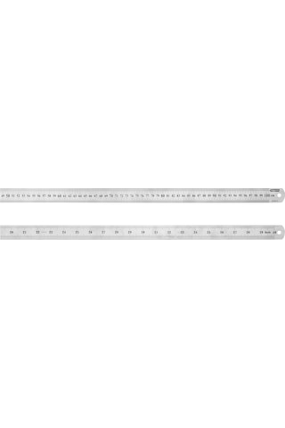 Bigpoint BP360-10 Çelik Cetvel 100 CM Metal