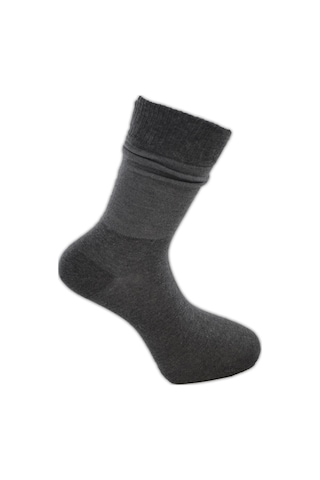 Natural Erkek Çorap Organik 41-46 Club Gri