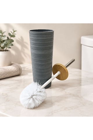 Bambu Kapaklı Klozet Fırçası Çok Renkli