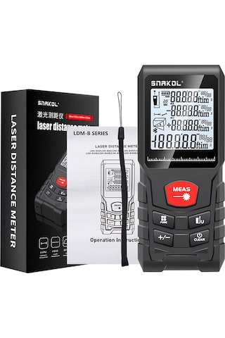 Reedark Akıllı Lazerli Mesafe Ölçer - Çok Fonksiyonlu, Su Geçirmez Ip54 , Alan/hacim Hesaplama