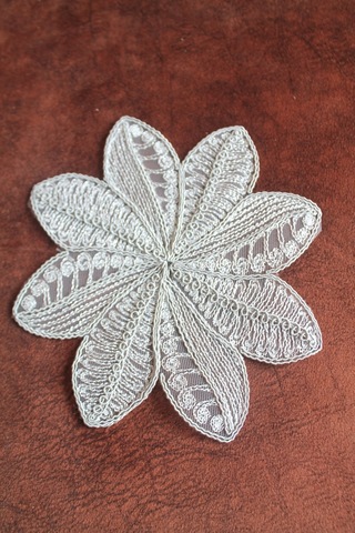 6 Adet Gri Fransız Tarzı Modern Rüzgar Gülü Bardak Altlığı Beyaz