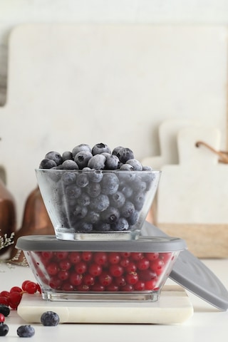 Lav Defne Cam Çorba Kasesi 2'li Küçük Boy 315 ml (Salata/Tatlı/Kahvaltı Kasesi)
