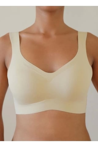 F.K Fk Lazer Kesim Pedli Seamless Bralet Sütyen-ten Ten