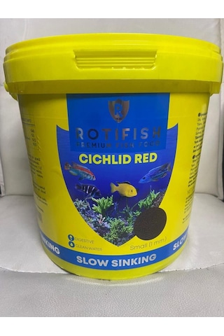 Rotifish Cichlid Red Granule Small Etçil 2mm 4kg