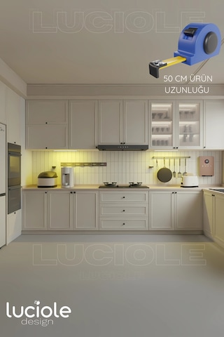 50 Cm Led Mutfak Tezgah Aydınlatma Günışığı Adaptörlü
