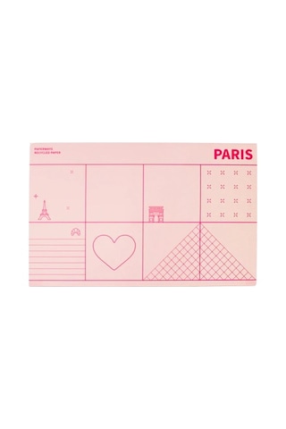 Pansy Daisy Paperways City Deskpad Masaüstü Planlayıcı - Paris Pembe