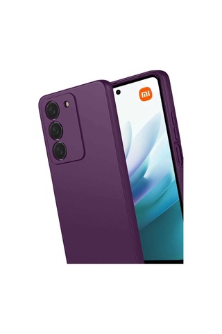 Xiaomi Redmi 15 4g Kılıf Biye Yumuşak Silikon Case Mürdüm