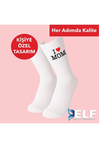Kişiye Özel Yazılı Çorap Beyaz