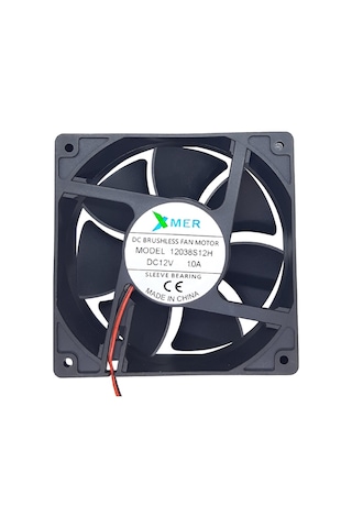 Xmer 120X120X38Mm 12V 1.0A 2 Kablolu Fan