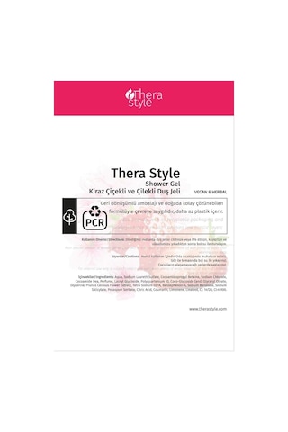 Thera Style Kiraz Çiçeği ve Çilek Arındırıcı Duş Jeli 500 ML