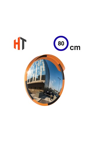 Trafik Güvenlik Aynası 80 Cm Sarı-siyah, Tümsek Ayna, Otopark Aynası