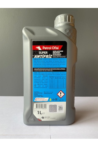 Petrol Ofisi Yeşil Renkli Süper Antifriz 1 Litre 09/2025 Üretim Mavi Yerine Geçer. Mavi - Yeşil