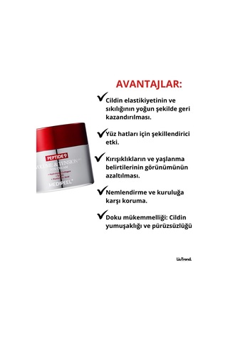 Medipeel Peptide 9 Volume & Tension Tox Cream Pro 50 Ml Kırışıklıklar Için Peptid Krem M0068
