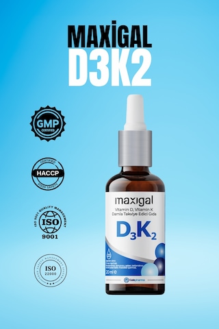 Maxigal D3K2 Damla 3 x 20 ML