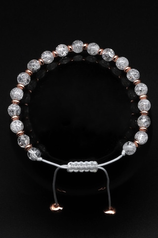 Alibaba Doğaltaş Necef Doğal Taş Makrome Örme Bileklik Çok Renkli