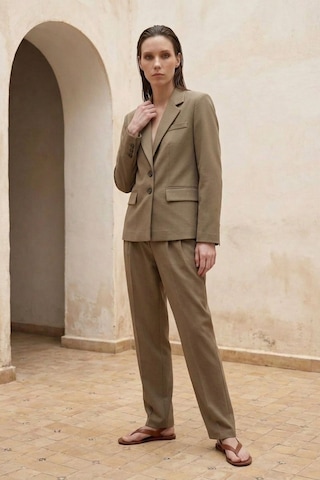 Hiccup My Fashıon Kadın Blazer Ceket Haki Yeşil