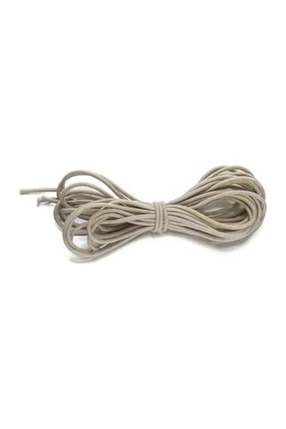 Bej Renk Yuvarlak Lastik - 5 Metre Uzunluk Ve 2 Mm Kalınlık