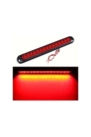 Xuweiwei Kırmızı Kamyon Kamyonet Ve Romorklar İcin 12v 24v 15 Led Evrensel Arka Stop Fren Sinyal Lamba Barı