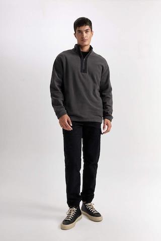 DeFacto Relax Fit Dik Yaka Fermuarlı Polar Sweatshirt D2688AX24AUAR9