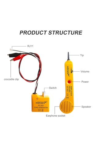 Noyafa Nf-805 Telefon Ve Ağ Hattı Testi İçin Ton Jeneratörü Ve Prob Kiti