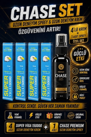 Premium Uzun Deneyim Sprey Ve Krem 5'li Set