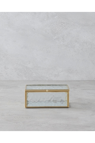 English Home Loya Cam Dekoratif Kutu 15x10x6 Cm Gold
