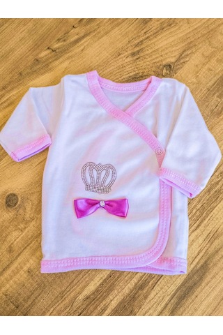 5 Parça Pembe Taşlı Hastane Çıkışı Kız Bebek Giyim Pembe