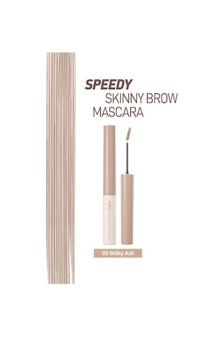 Perıpera Speedy Skinny Brow Mascara 09 Milky Ash