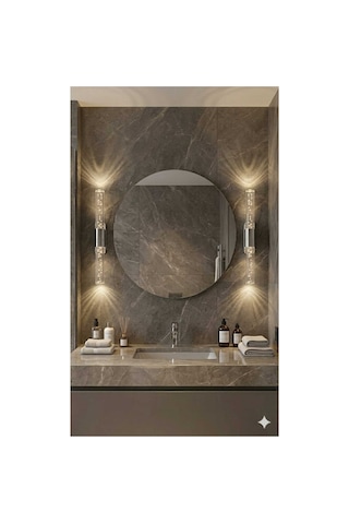 Bubblelight Small 31 Cm Modern Tasarım Led Aplik - Duvar Lambası - Gümüş - Pilli - Günışığı Platinum Günışığı Pilli