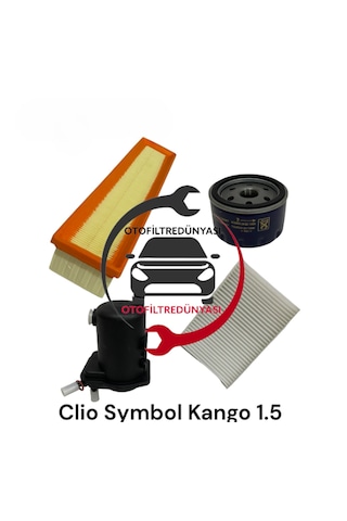 Renault Clio Symbol 1.5 Dci Filtre Bakim Seti