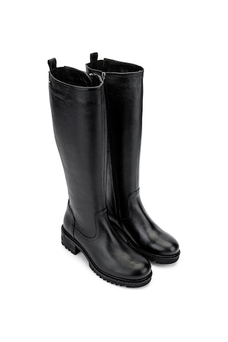 Tamer Tanca Kadın Hakiki Deri Siyah Casual Çizme 322 1950833 Bn Czm Sk24-25 Sıyah Siyah