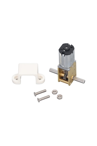 Aubyhe 6v Dc 30rpm Çift Eksenli Torklu Redüksiyon Motoru - Dayanıklı Metal Dişli, Düşük Gürültü, Makine Ve Robot Projeleri İçin