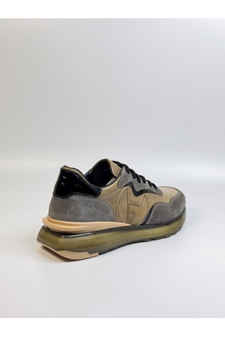 Daytex Premium Hakiki Deri Erkek Sneaker İthal Hava Tabanlı Vizon