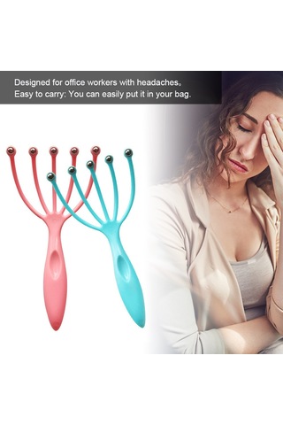 Hangfox Pp Malzeme Multi Kullanimlı Beş Tırnaklı Toplu Şapka Masaj Cihazı - Açık Mavi