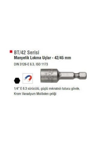 Ceta Form Bt0642 Manyetik Lokma Ucu 6X42 Mm