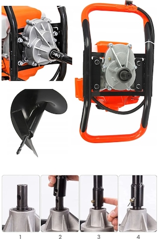 Staxx SGD520 52CC 3HP Benzinli Toprak Burgu Fidan Dikme Makinesi