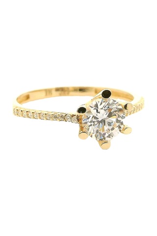 Cigold Tektaş Yüzük 14 Ayar Altın 1.62 Gr Oa-c11501029198 Renkli