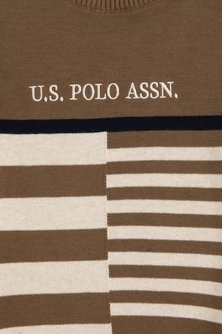 U.S. Polo Assn. Erkek Çocuk Haki Bisiklet Yaka Kazak 50293025-VR027