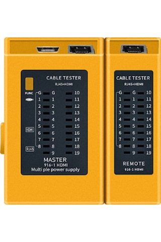 Konesam Rj45 Ve Hdmı Bağlantı Test Aleti - Hatalı Kabloları, Kısa Devreleri Ve Açık Devreleri Hızlı Tespit Edin - Pil Dahil Değil