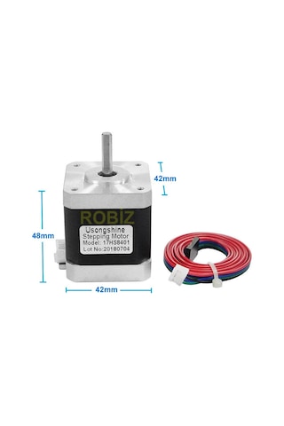 17hs8401 Nema 17 Step Motor 0.5n.m D Mil 2 Faz 1.8a 1.8 Derece 200 Adım 3d Yazıcı Printer