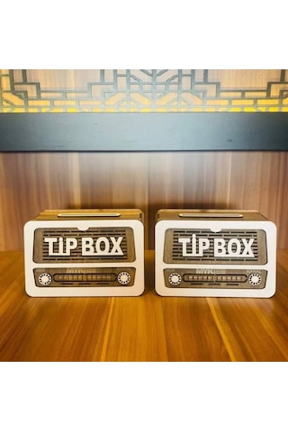 Myk Hediye Ve Sanat Tip Box Bahşiş Kutusu Kumbara 2 Adet Kumbara