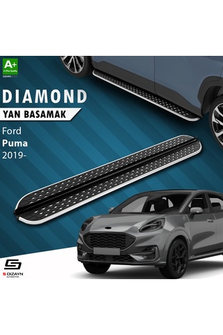 S-dizayn Ford Puma Diamond Krom Yan Basamak 173 Cm 2019 Üzeri