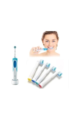 Tüm Şarjlı Diş Fırçaları ile Uyumlu 4'lü Yedek Başlık