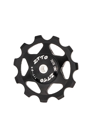 Fosenze Alüminyum Ve Çelik Bileşik Bisiklet Arka Vites İzleyici Tekerleği, Pürüzsüz Peryaksel, 11t, Siyah