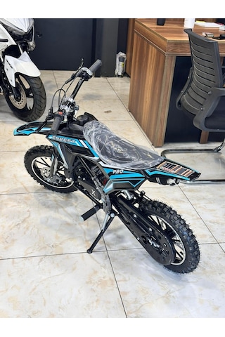 Enbest Benzinli Hidrolik Frenler 7-17 Yaş Çocuk Cros Motoru Yeşil