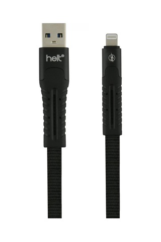 Helt Ht-dc02 İp Örgü 120 Cm Lightning Şarj Ve Data Kablosu Siyah
