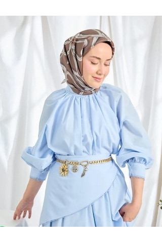 Silk Home Twill İpek Eşarp - 11548-07 Kahverengi
