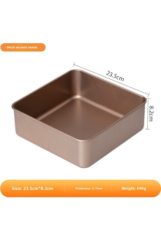 Wezone 9 İnç Yüksek Derin Teflonlu Profesyonel Kek Kalıbı - Hamur, Ekmek Pişirme Aleti, Kolay Temizlenir, Dayanıklı Materyal Diğer