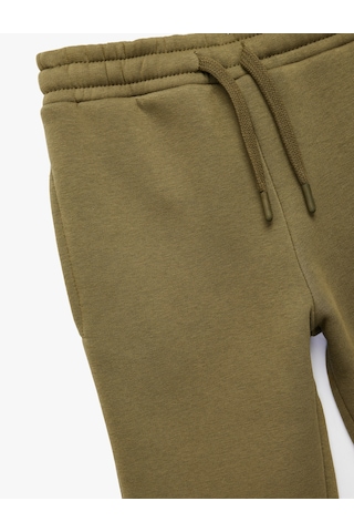 Koton Beli Lastikli Cepli Şardonlu Basic Jogger Eşofman Altı Haki 6wkb40059tk