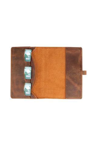 Bloom Quiet Edit Moccasin A5 Deri Kitap Defter Kılıfı